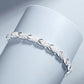 ✨Elegant glitrende firkløverarmbånd🍀Gratis smykkeskrin💝