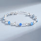 ✨Elegant glitrende firkløverarmbånd🍀Gratis smykkeskrin💝