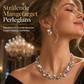 📢📢 50 % RABATT !! ⏰ Vintage-blomstrende perlesmykkesett – elegant glans til din spesielle kveld, begrenset lager!