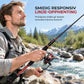 🎣4-delt glassfiber havfiskestang for langdistance-kasting av agn