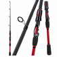 🎣4-delt glassfiber havfiskestang for langdistance-kasting av agn