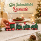 🔥 Spesialtilbud for julen – spre glede, spar stort! 🎄🎁Mini julepynt i plastikktog, dekorasjon til feriebord og kakedekorasjon for vindusutstilling