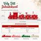 🔥 Spesialtilbud for julen – spre glede, spar stort! 🎄🎁Mini julepynt i plastikktog, dekorasjon til feriebord og kakedekorasjon for vindusutstilling