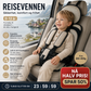 🧸 Bærbart barnesete – 0–12 år, fempunktsbelte, pustende mesh. Passer i alle biler – perfekt til reiser! 🚗✈️